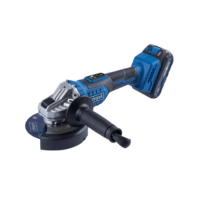 Ein Akku-Winkelschleifer von Scheppach. Geeignet für präzises Schleifen und Schneiden.